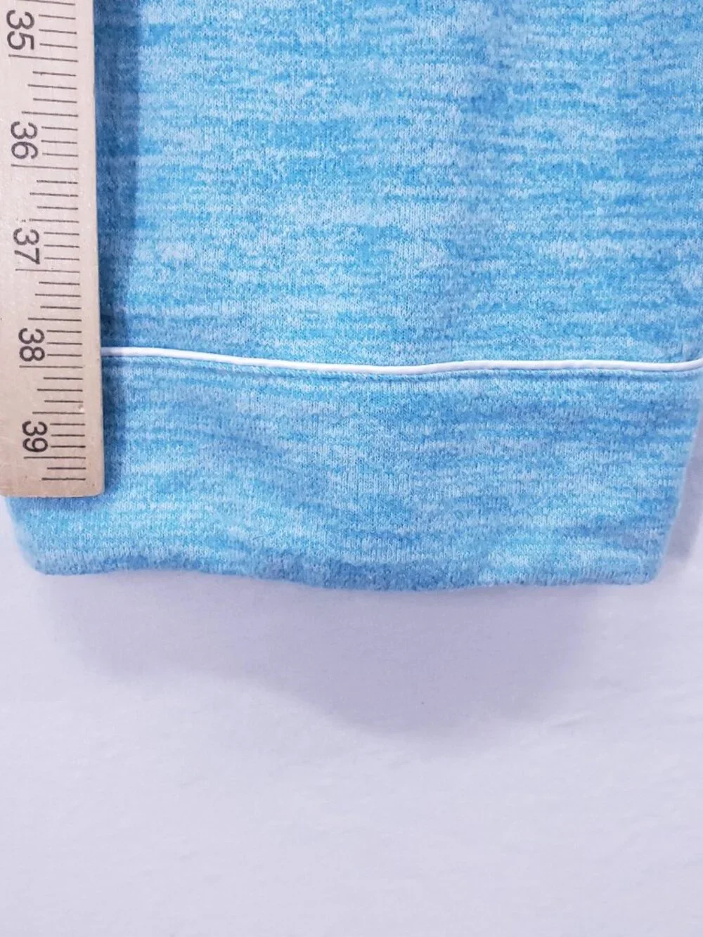 Aamikast Soft Pajamas Set Top and Pants Sleepwear Loungewear Blue Size M